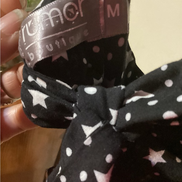 Women’s Rumor Star Pattern Tie Back Romper Size M - Picture 4 of 4